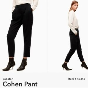 Aritzia Babaton Cohen Pants, Black